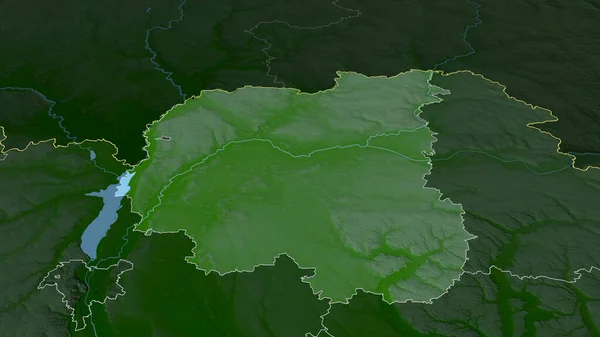 Tjernihiv Regionen Ukraina Zoomas Och Betonas Huvuddragen Det Fysiska Landskapet — Stockfoto