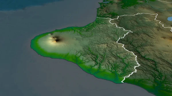 Taranaki Regionální Rada Nového Zélandu Přiblížila Zvýraznila Hlavní Prvky Fyzické — Stock fotografie