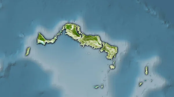 Turks Caicos Islands Area Satellite Map Sztereográfiai Vetítés Nyers Összetétele — Stock Fotó