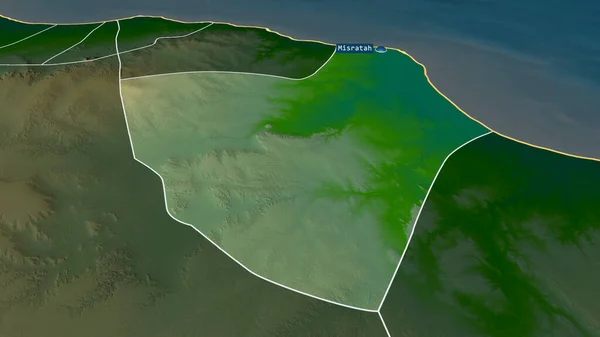 Misratah Distrito Libia Acercó Destacó Con Capital Características Principales Del —  Fotos de Stock