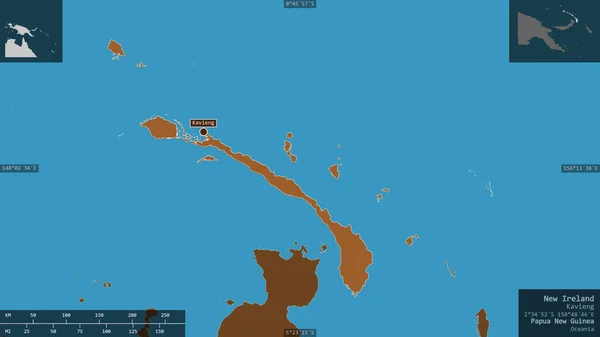 Nueva Irlanda Provincia Papúa Nueva Guinea Sólidos Modelados Con Lagos — Foto de Stock