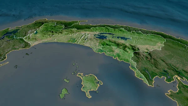 Panama Provinz Panama Vergrößert Und Hervorgehoben Satellitenbilder Rendering — Stockfoto