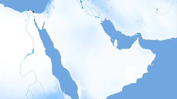 Área Arabia Saudita Mapa Anual Precipitación Proyección Estereográfica Composición Bruta —  Fotos de Stock