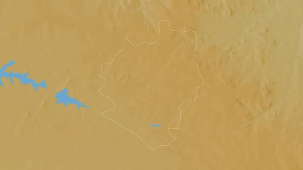 Хараре Город Зимбабве Цветные Шейдерные Данные Озерами Реками Форма Очерченная — стоковое фото