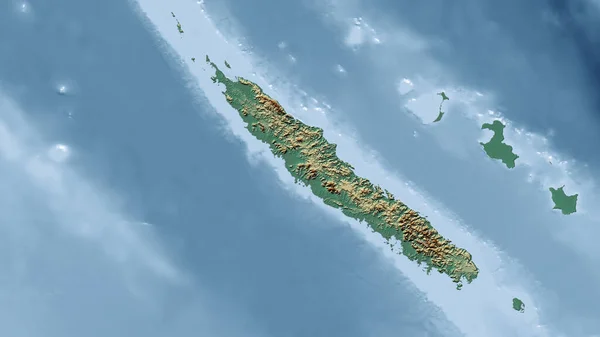 Nueva Caledonia Primer Plano Perspectiva Del País Sin Esbozo Mapa — Foto de Stock