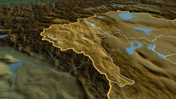 Bayan Olgiy Prowincja Mongolia Powiększył Podkreślił Główne Cechy Krajobrazu Fizycznego — Zdjęcie stockowe