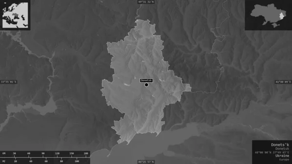 우크라이나 지역의 기부를 받았습니다 호수와 셰이프 교육적 색채를 가미하여 지역을 — 스톡 사진