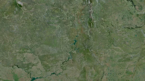 ロシアの領土だよ 衛星画像 形状は その国の領域に対して概説 3Dレンダリング — ストック写真