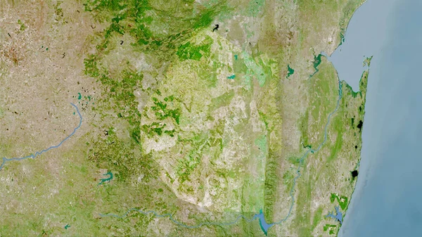 Swaziland Zona Satelit Hartă Proiecția Stereografică Compoziția Brută Straturilor Raster — Fotografie, imagine de stoc