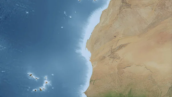 Mauretanien Närbild Perspektiv Landet Ingen Översikt Satellitbilder — Stockfoto