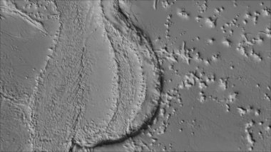 Van der Grinten I projeksiyonundaki (eğik dönüşüm) gri tonlu haritada Mariana tektonik plakasının komşuları. Ham bileşik - ana hatları yok