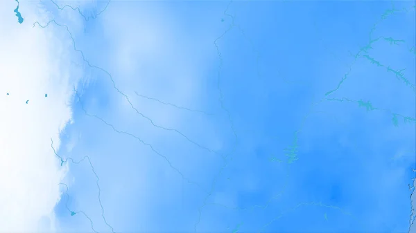 Obszar Paragwaju Rocznej Mapie Opadów Projekcji Stereograficznej Surowy Skład Warstw — Zdjęcie stockowe