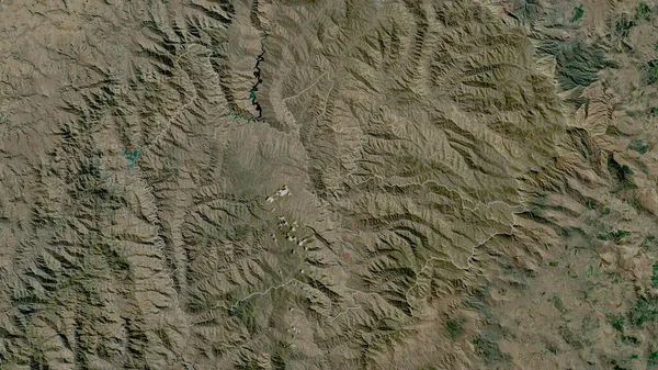 テバテスカ レソトの県 衛星画像 形状は その国の領域に対して概説 3Dレンダリング — ストック写真