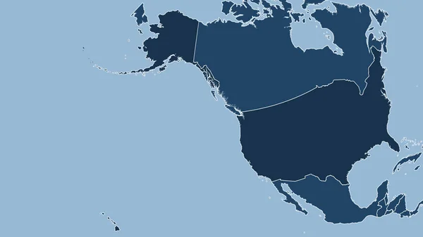 Estados Unidos Alaska Primer Plano Perspectiva Del País Sin Esbozo —  Fotos de Stock