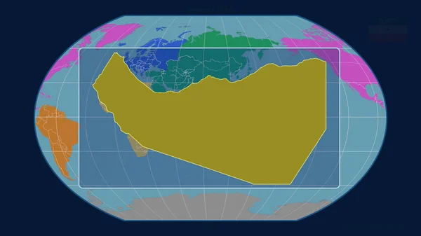 Zoomed Ενόψει Της Somaliland Σκιαγραφήσει Προοπτικές Γραμμές Σχέση Ένα Παγκόσμιο — Φωτογραφία Αρχείου