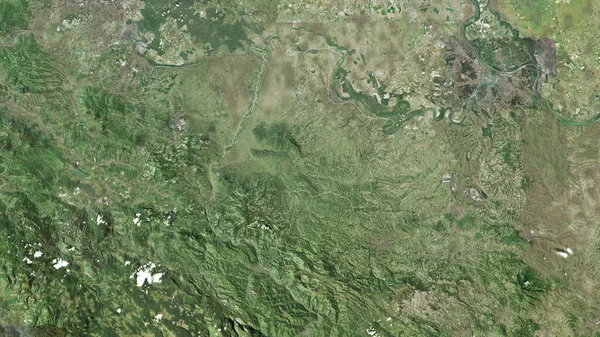 Macvanski District Serbia Satellite Imagery Shape Outlined Its Country Area — Stock Photo, Image