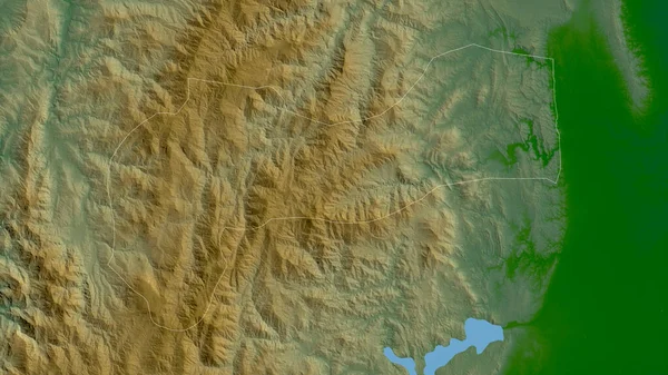 Bergprovinz Provinz Der Philippinen Farbige Shader Daten Mit Seen Und — Stockfoto