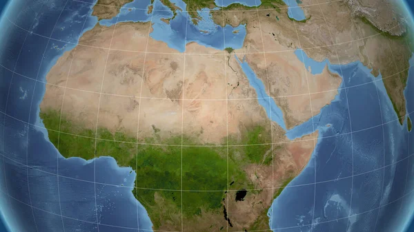 Sudan Sąsiedztwo Odległa Perspektywa Bez Zarysu Obrazy Satelitarne — Zdjęcie stockowe