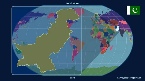 Vue Agrandie Plan Pakistanais Avec Des Lignes Perspective Contre Une — Photo