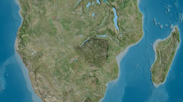 Зімбабве Збільшено Сусідству Супутникові Знімки Візуалізація — стокове фото