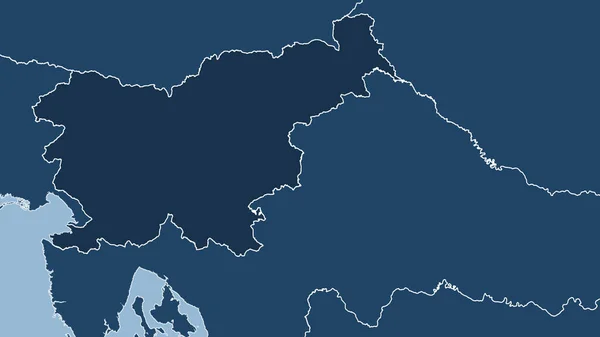 Slovenië Close Perspectief Van Het Land Geen Overzicht Alleen Vormen — Stockfoto