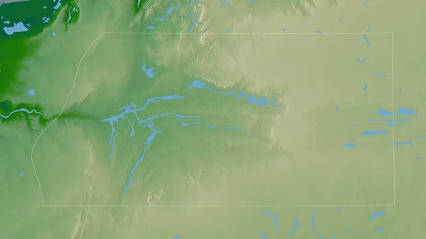 Semara 사하라 셰이더 데이터에 호수와 포함되어 있습니다 셰이프는 지역에 약술하였다 — 스톡 사진