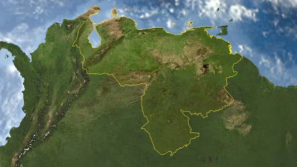 委内瑞拉概述 高分辨率卫星图像 — 图库照片