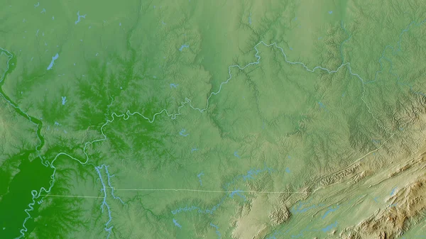 Κεντάκι Πολιτεία Των Ηπα Χρωματιστά Δεδομένα Σκίασης Λίμνες Και Ποτάμια — Φωτογραφία Αρχείου