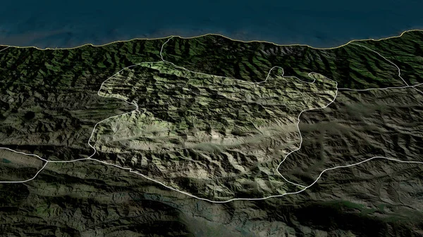 Gumushane Provincia Della Turchia Ingrandito Evidenziato Immagini Satellitari Rendering — Foto Stock