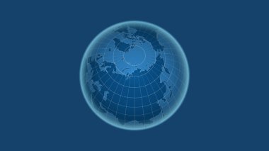 - Rusya. Mahalle - dış hatları olmayan uzak perspektif. Sadece şekiller - kara / okyanus maskesi