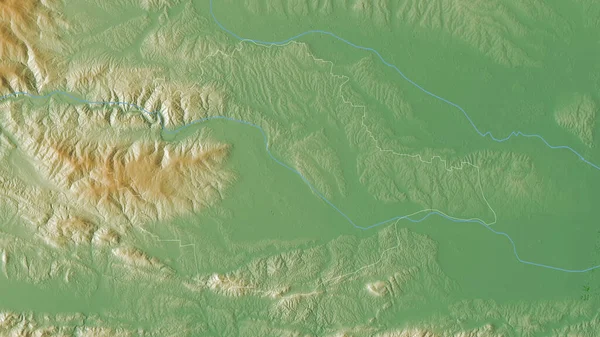 Podravska Statistische Regio Slovenië Gekleurde Schaduwgegevens Met Meren Rivieren Vorm — Stockfoto