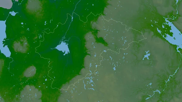 Novgorod Rusya Bölgesi Gölleri Nehirleri Olan Renkli Gölge Verileri Ülke — Stok fotoğraf