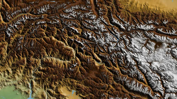 Zone Settentrionali Zona Del Pakistan Amministrata Centralmente Dati Ombreggiatura Colorati — Foto Stock