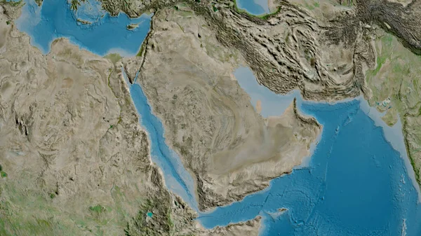 Arabia Saudita Zoomato Quartiere Immagini Satellitari Rendering — Foto Stock