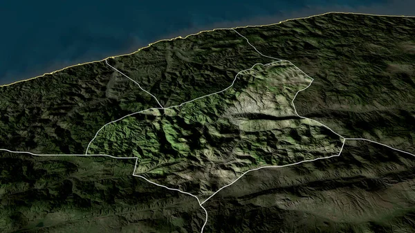 Karabuk Provinsen Turkiet Zoomas Och Betonas Satellitbilder Rendering — Stockfoto