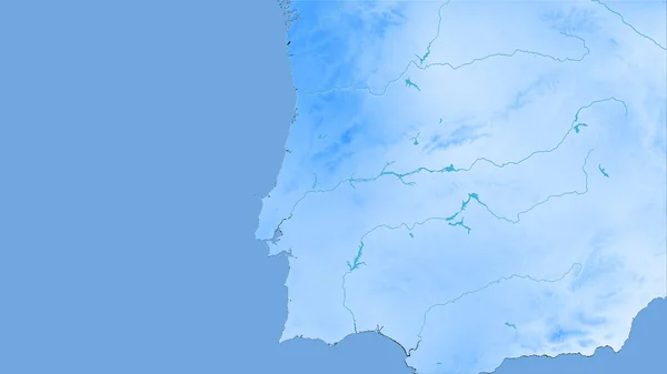 Zona Portugal Mapa Anual Precipitaciones Proyección Estereográfica Composición Bruta Las —  Fotos de Stock