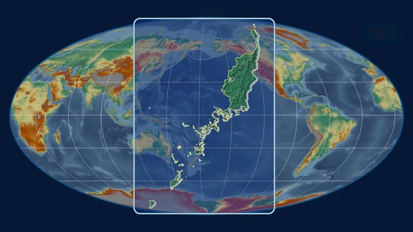 Zoomed Het Licht Van Palau Schets Met Perspectief Lijnen Tegen — Stockfoto