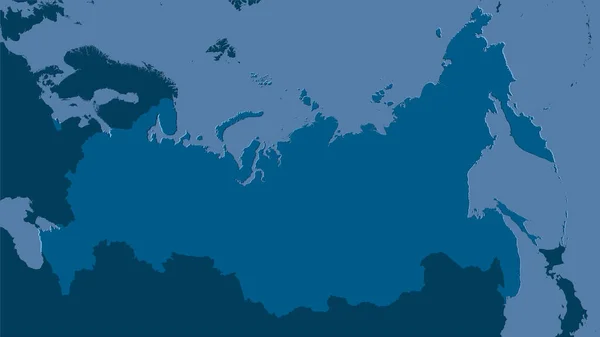 Rusia Área Mapa Sólido Proyección Estereográfica Composición Cruda Capas Trama — Foto de Stock