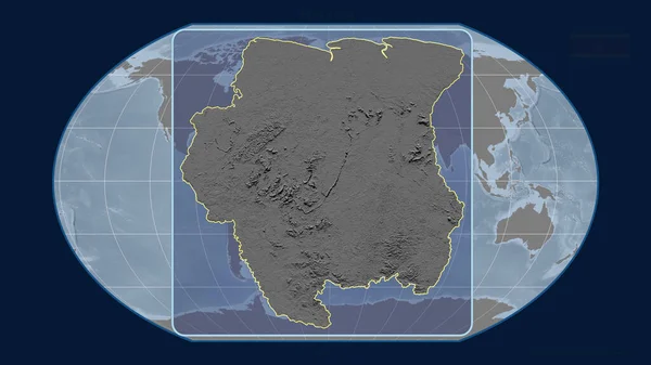 Inzoomd Met Het Oog Suriname Schets Met Perspectief Lijnen Tegen — Stockfoto