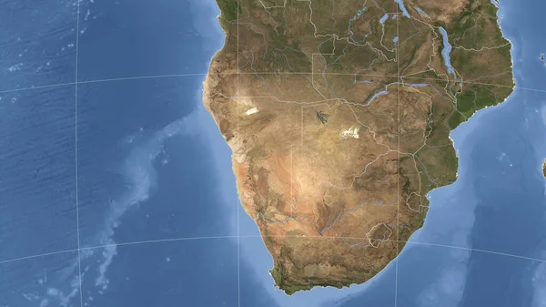 Namibia Vecindario Perspectiva Oblicua Distante Sin Contorno Imágenes Satélite — Foto de Stock