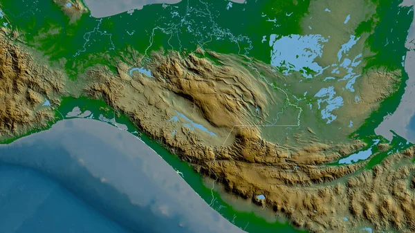 Chiapas État Mexique Données Sombres Colorées Avec Des Lacs Des — Photo