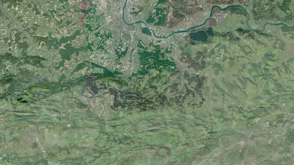 Basilea Campagna Canton Svizzera Immagini Satellitari Forma Delineata Contro Sua — Foto Stock