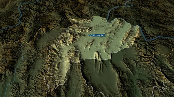 Чианг Рай Провинция Таиланд Масштабируется Выделяется Столицей Основные Физические Особенности — стоковое фото
