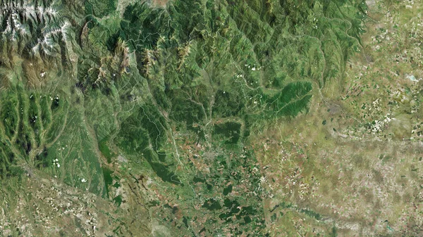 ルーマニアの郡 プラホヴァ 衛星画像 形状は その国の領域に対して概説 3Dレンダリング — ストック写真