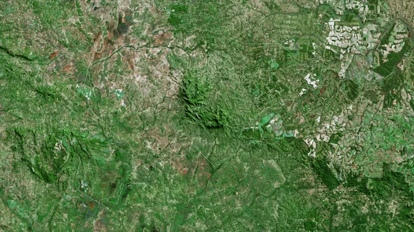 パラグアイ科のグアイラ 衛星画像 形状は その国の領域に対して概説 3Dレンダリング — ストック写真