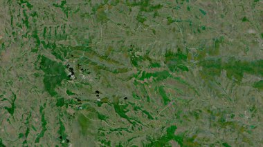 Calarasi, Moldova bölgesi. Uydu görüntüleri. Ülke alanına göre şekillendirilmiş. 3B görüntüleme