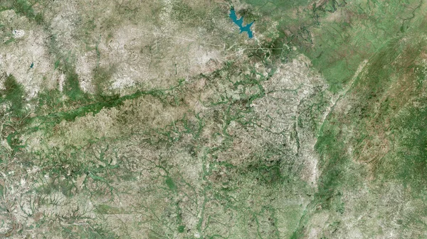Savanes Región Togo Imágenes Satélite Forma Delineada Contra Área País — Foto de Stock