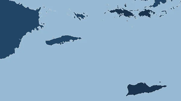 Islas Vírgenes Estados Unidos Primer Plano Perspectiva Del País Sin —  Fotos de Stock