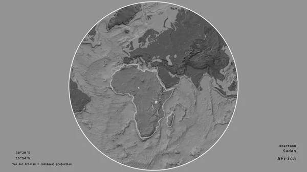 Das Gebiet Des Sudan Zentrum Des Kreises Der Seinen Kontinent — Stockfoto