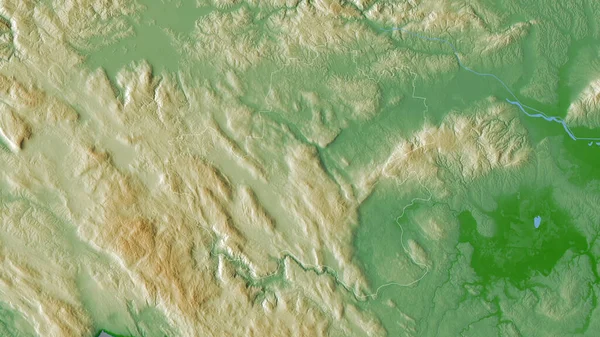 Jugovzhodna Slovenija Región Estadística Eslovenia Datos Sombreado Colores Con Lagos —  Fotos de Stock